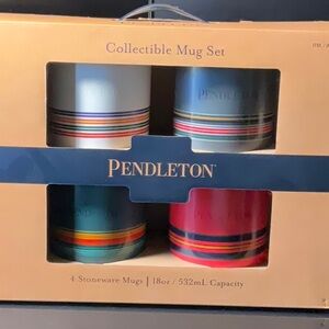 Pendleton Collectible Mug Set - Red, Blue, White, Gray